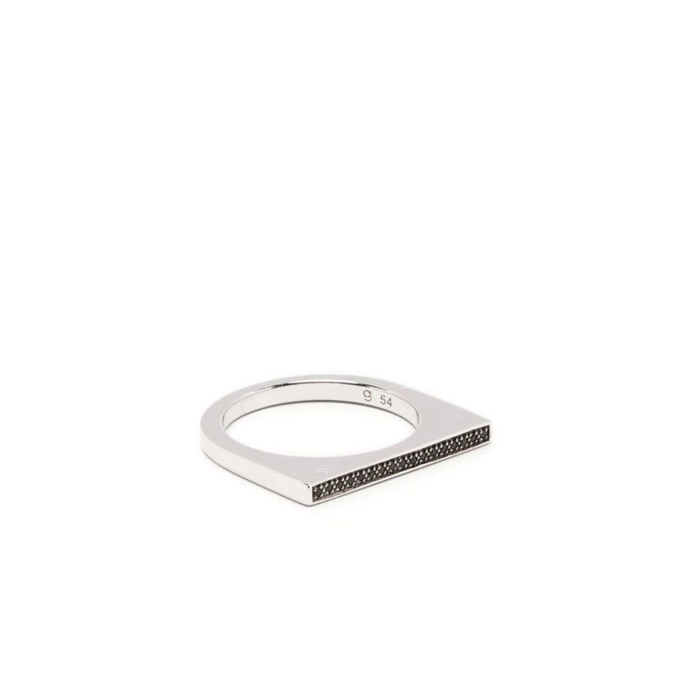 Tom Wood Women Sleek Ring Top Black Spinel